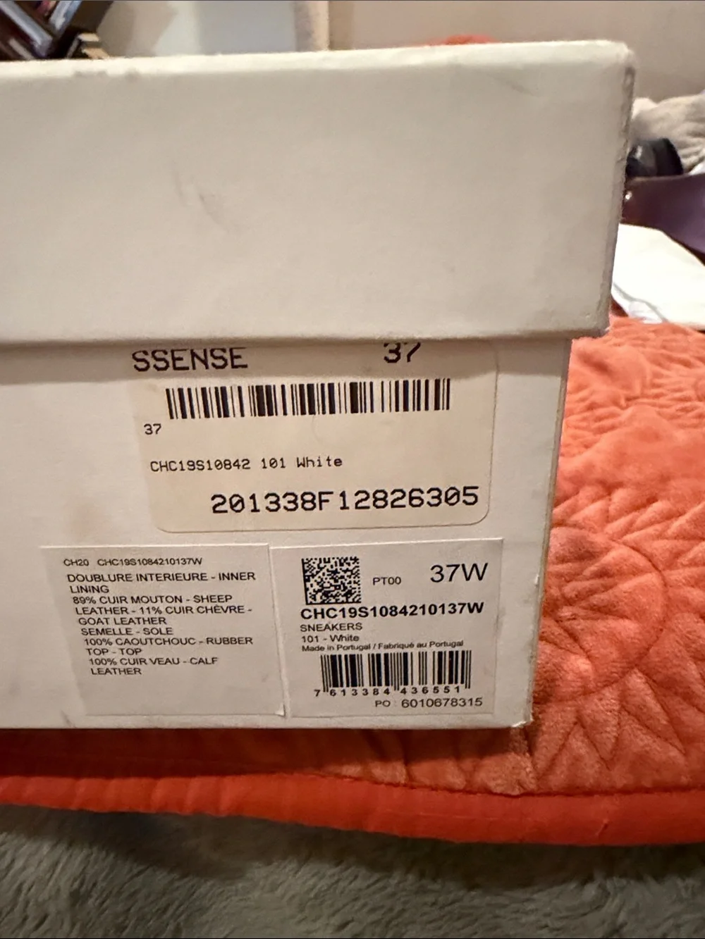 Chloé Cream Leather Kids Sneakers with Branded Heel Tab